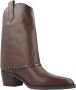 Carmela Leren Westernlaarzen en enkellaarsjes Brown Dames - Thumbnail 9