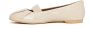 Car s Beige Leren Opvouwbare Ballerina Schoenen - Thumbnail 2