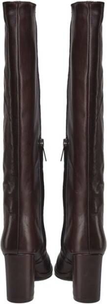 Carmens Donkerbruine Leren Ritslaarzen Brown Dames