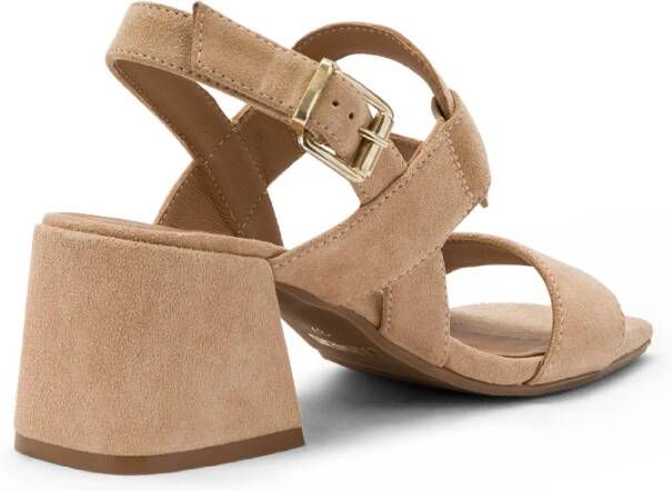 Car s Sandalen met Vierkante Neus en Blokhak