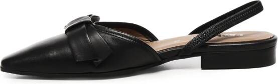 Carmens Zwarte platte schoenen voor vrouwen