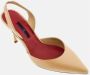 Carolina Herrera Beige Hoge Hakken met Open Hiel Beige Dames - Thumbnail 4