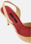 Carolina Herrera Beige Hoge Hakken met Open Hiel Beige Dames - Thumbnail 5