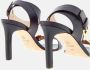 Carolina Herrera Bruin lederen kruisband sandaal met hak - Thumbnail 2