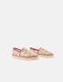 Carolina Herrera Canvas Espadrilles Roze Initialen Contrast Multicolor Dames - Thumbnail 2