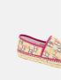 Carolina Herrera Canvas Espadrilles Roze Initialen Contrast Multicolor Dames - Thumbnail 7