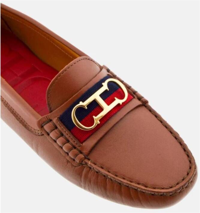 Carolina Herrera Flats Brown Dames