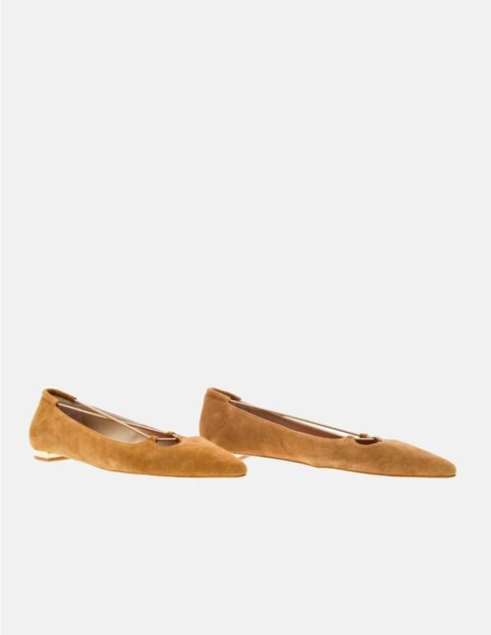 Carolina Herrera Flats Brown Dames