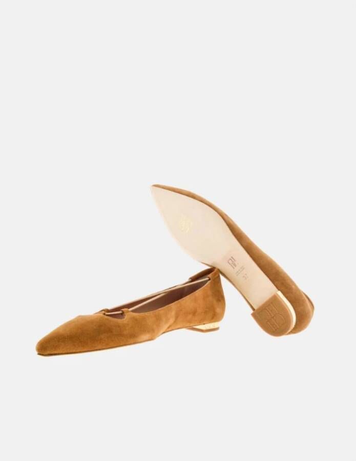 Carolina Herrera Flats Brown Dames