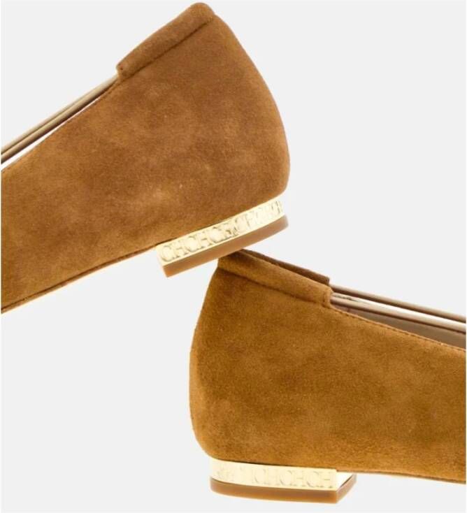 Carolina Herrera Flats Brown Dames