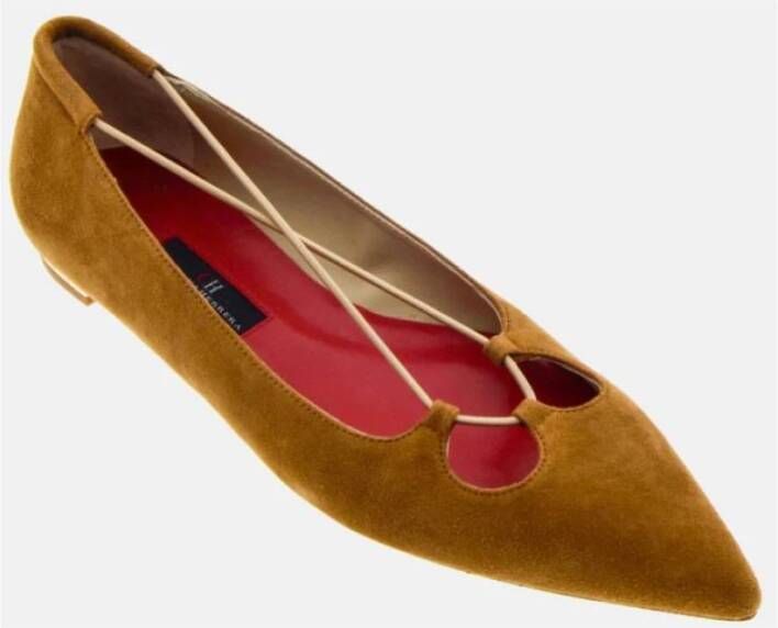 Carolina Herrera Flats Brown Dames