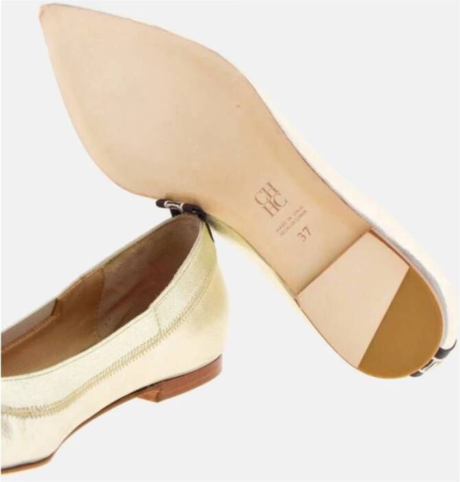 Carolina Herrera Flats Yellow Dames