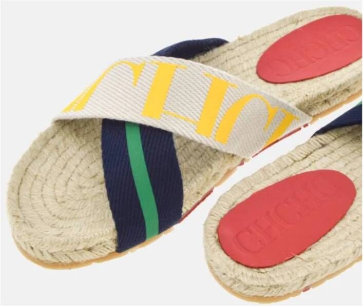 Carolina Herrera Gestreepte Grosgrain Shopping Espadrilles Multicolor Dames