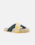 Carolina Herrera Gestreepte Grosgrain Shopping Espadrilles Multicolor Dames - Thumbnail 6