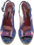 Carolina Herrera Pre-owned Fabric sandals Blue Dames - Thumbnail 2