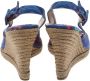 Carolina Herrera Pre-owned Fabric sandals Blue Dames - Thumbnail 4