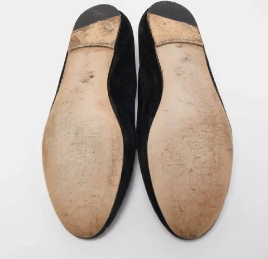 Carolina Herrera Pre-owned Suede flats Black Dames
