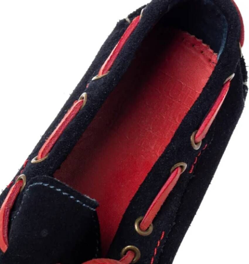 Carolina Herrera Pre-owned Suede flats Black Dames