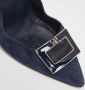 Carolina Herrera Pre-owned Suede heels Blue Dames - Thumbnail 7