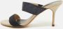 Carolina Herrera Pre-owned Suede sandals Blue Dames - Thumbnail 2