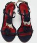 Carolina Herrera Pre-owned Suede sandals Blue Dames - Thumbnail 3