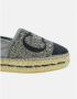 Carolina Herrera Zilveren Espadrilles met kralen en CH initialen - Thumbnail 2