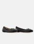 Carolina Herrera Zwarte leren ballerina's met Bimba-print Black Dames - Thumbnail 2