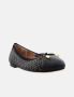 Carolina Herrera Zwarte leren ballerina's met Bimba-print Black Dames - Thumbnail 3