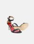 Carolina Herrera Zwarte leren sandaal met hak Black Dames - Thumbnail 5