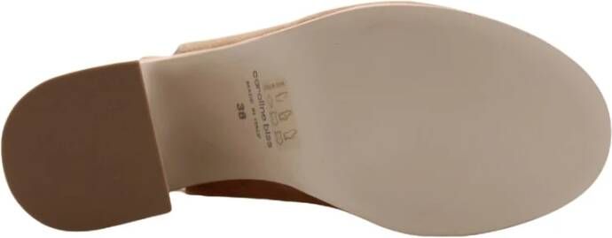 Caroline Biss Stijlvolle Sandaal met Dotje Beige Dames