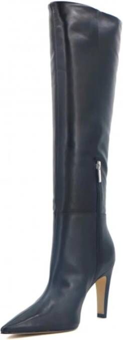 Carrano Leren kniehoge laarzen met 95mm hak Black Dames