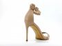 Carrano Leren Sandalen Taupe 100mm Hak Brown Dames - Thumbnail 3