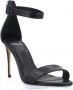 Carrano Leren Sandalen Taupe Enkelband Black Dames - Thumbnail 2