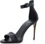 Carrano Leren Sandalen Taupe Enkelband Black Dames - Thumbnail 4