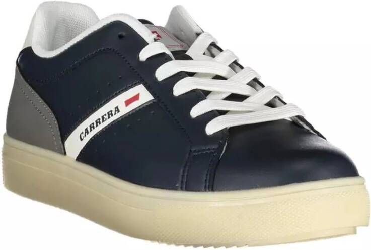 Carrera Blauwe Logo Sneaker met Contrasterende Details Blauw Heren