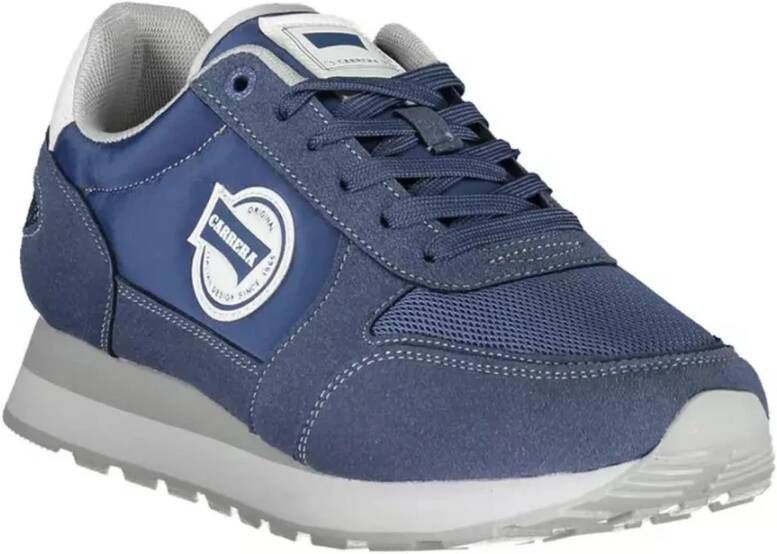 Carrera Blauwe polyester sneaker voor heren met contrasterende details Blauw Heren