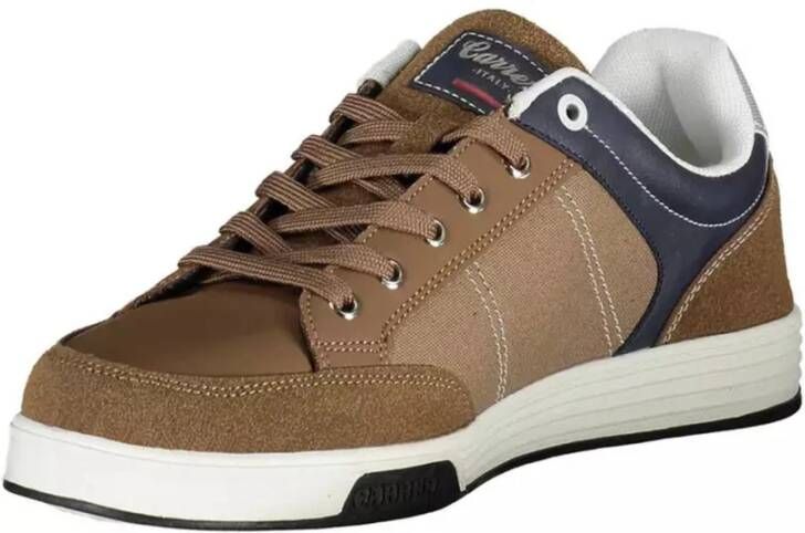 Carrera Bruine Polyester Sneaker met Contrasterende Details Bruin Heren