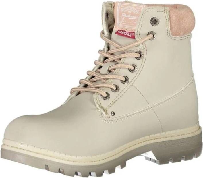 Carrera Grijze Veterschoenen met Contrasterende Zool