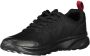 Carrera Dynamische zwarte sneakers met eco-leren details Black Heren - Thumbnail 4
