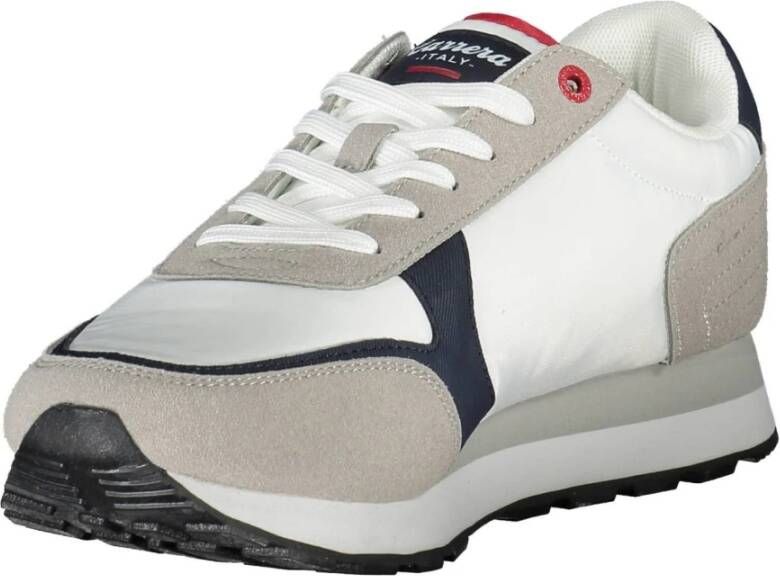 Carrera Sportieve witte vetersneakers met contrastdetails