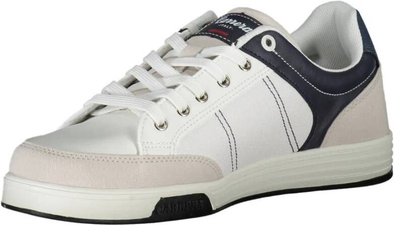 Carrera Sportieve witte vetersneakers met contrastdetails Multicolor Heren
