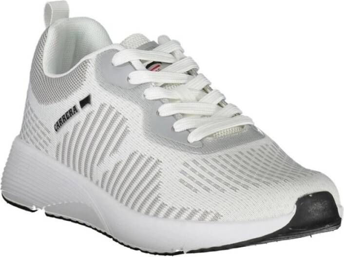 Carrera Witte polyester sneakers met contrastdetails White Heren