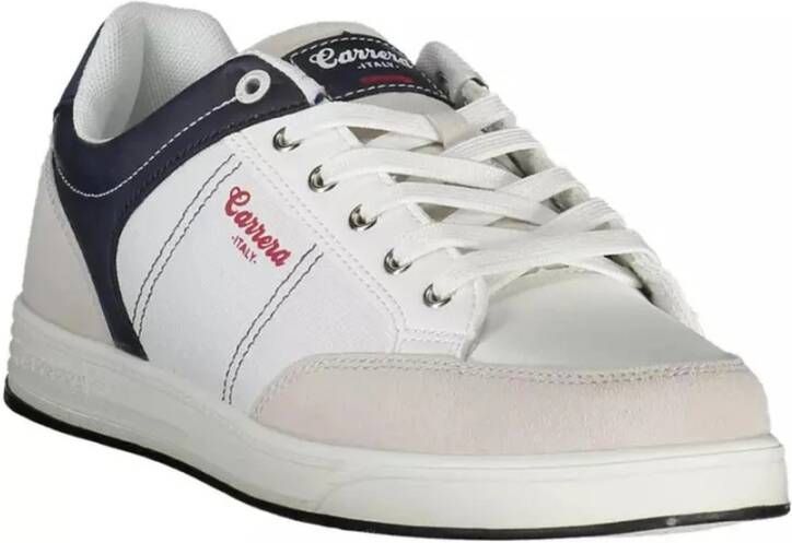 Carrera Witte Vetersneaker met Contrasterende Details Wit Heren