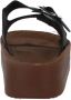 Carrera Zwarte Dubbele Gesp Plateau Sandalen Black Dames - Thumbnail 3