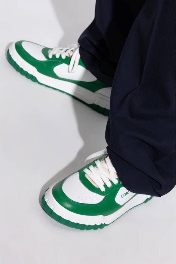 Casablanca Leren sneakers Green Heren