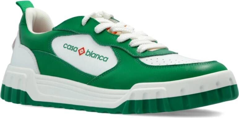 Casablanca Leren sneakers Green Heren