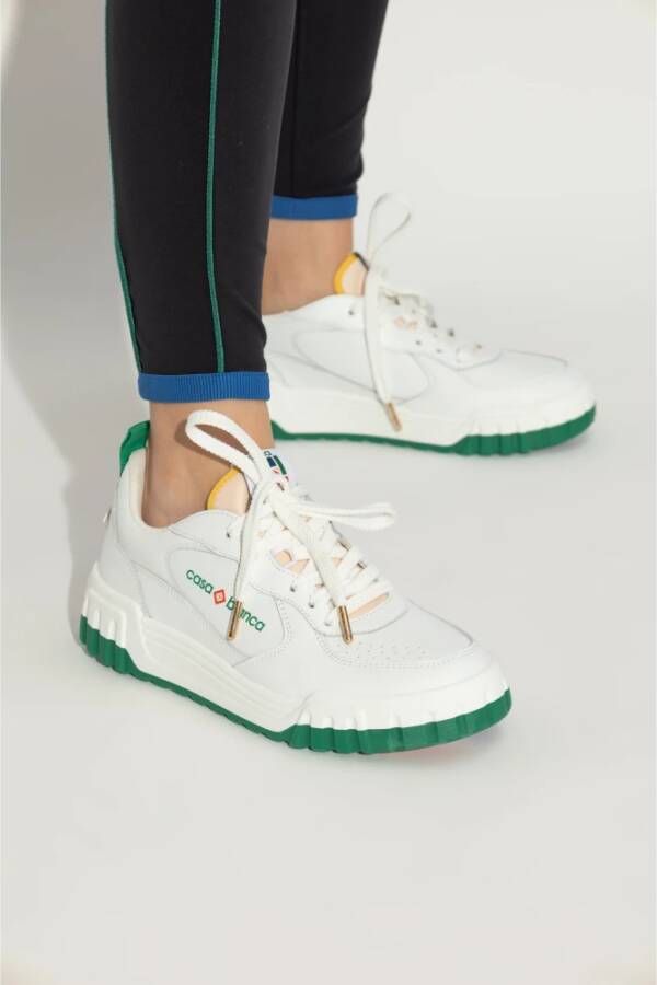Casablanca Leren sportschoenen White Dames