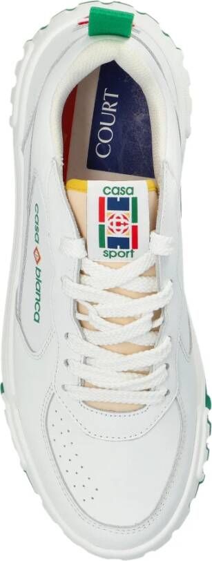 Casablanca Leren sportschoenen White Dames