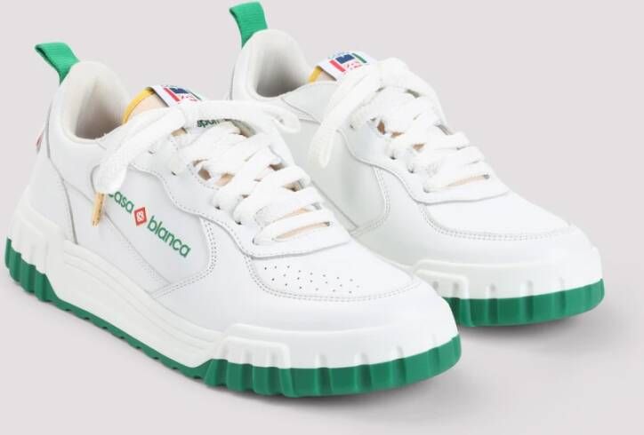 Casablanca Witte Leren Sneakers Stijlvol Comfort White Heren