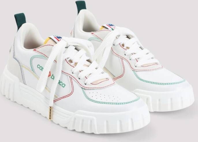 Casablanca Witte Leren Sneakers Stijlvol Comfort White Heren